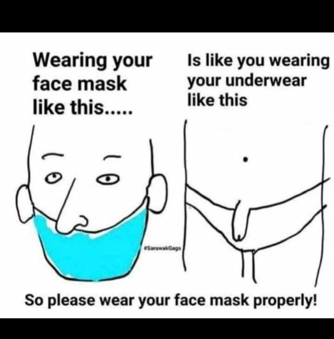 j_leanda's tweet photo. Make sure you use your protection properly guys and gals!!!  Please don't get offended by the meme, just something to lighten the mood on the situation!#stayprotected #Covid_19 #SafeTodayStrongerTomorrow https://t.co/OgdZxiCRLN