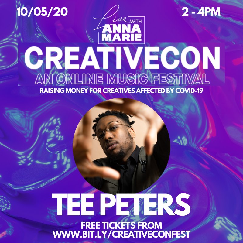 LiveWithAM's tweet photo. Exciting stuff!

#LiveWithAM will be at CreativeCon tomorrow from 2 - 4pm with some special performances and games!

We're raising money for creatives who were affected by C-19.

Register for your free ticket here: https://t.co/PwG4IHMWss https://t.co/FR61pxyKNp