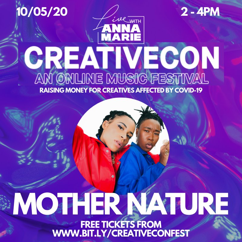 LiveWithAM's tweet photo. Exciting stuff!

#LiveWithAM will be at CreativeCon tomorrow from 2 - 4pm with some special performances and games!

We're raising money for creatives who were affected by C-19.

Register for your free ticket here: https://t.co/PwG4IHMWss https://t.co/FR61pxyKNp