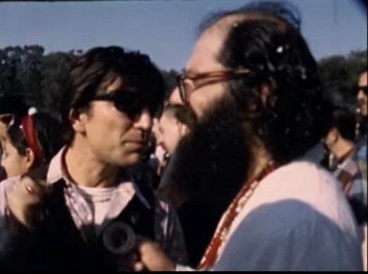 Timothy Leary & Jerry Garcia were on hand of course. So was Allen Ginsberg. An edifying  @Ginsbergpoem blog post points to a transfer of an edited-in-camera 8mm reel by Mark Green, a then-undergrad who now lives in L.A. Country. He even shot the bathrooms!  https://allenginsberg.org/2011/07/human-be-in-in-san-francisco-1967-asv-8/