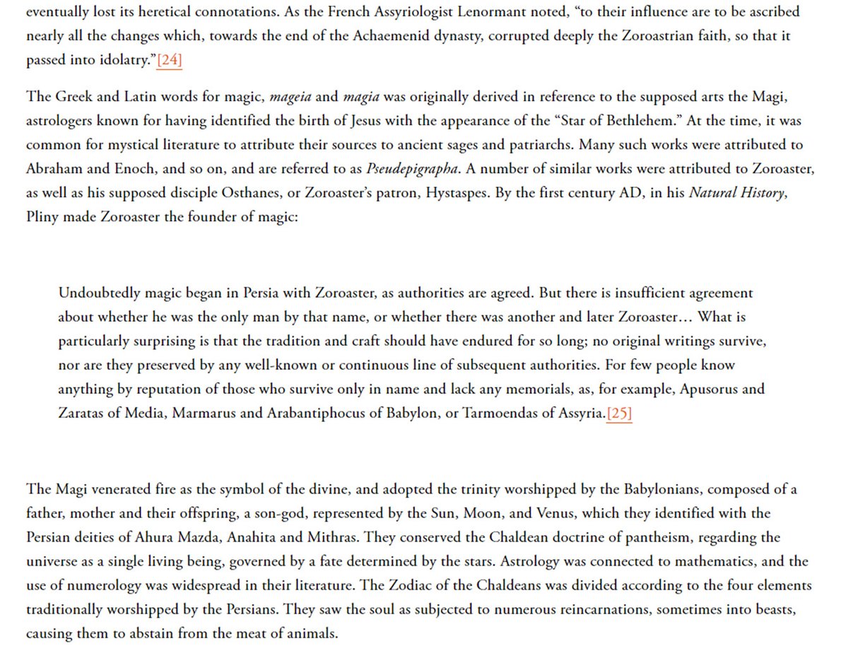 The early Kabbalists were known to the ancient world as “Magi” and falsely believed to be heirs of Zoroaster prophet of the Persian religion of Zoroastrianism. Zoroastrianism is believed to have been originally monotheistic but to have later been modified by its priests, the Magi