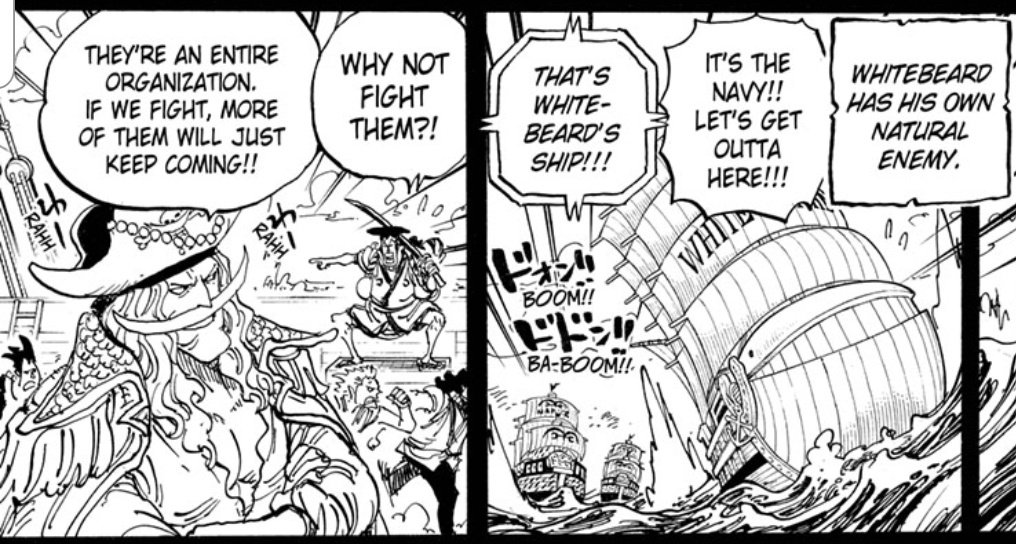 up against each other. We tend to have a lower moral threshold to protect those that we value. Whitebeard was no different. In his former glory days, the marines was a bothersome group Who's relentlessness was a dangerous threat to his family. However, for Ace, WB took them on!