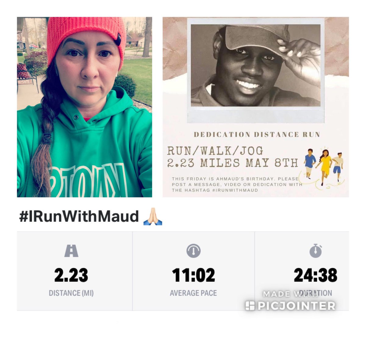 katkauffold's tweet photo. #iRunWithMaud from a small town in the thumb of Michigan #restinheaven #justiceforahmaudarbery https://t.co/8PAatEsZaf