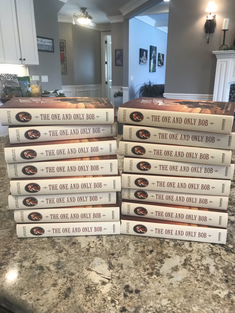 They arrived...So excited to start reading The One And Only Bob with my fourth graders! #kaaauthor #gLibraryMel