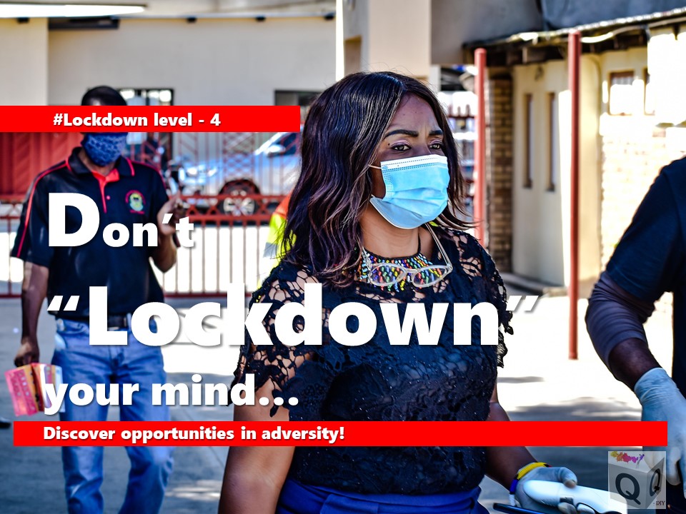 Q_DIY04's tweet photo. Unlock the possibilities that come with the #LockdownSA 
Crisis vs Opportunity https://t.co/npslojrLd0