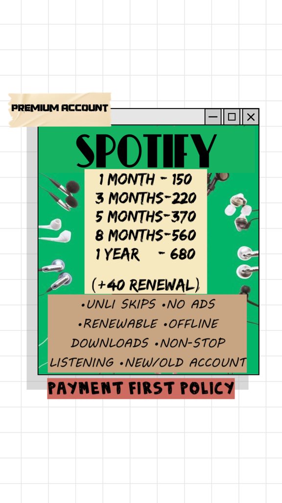 BrigitteGuisan1's tweet photo. ✨NETFLIX PREMIUM 3 Months subscription (solo and shared account)
✨SPOTIFY PREMIUM
✨VIU PREMIUM 

MOP:
📍GLOBE LOAD (+50)
📍GCASH
📍BDO
📍PALAWAN
📍MLHUILLIER 
📍CEBUANA
📍RD

How to avail?  Send me a message😉 https://t.co/dhb2r3ZHjB