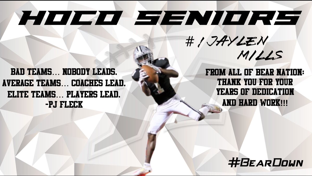 BearDownHOCO's tweet photo. Another 4 year HOCO Bear!! It matters to him!! @LLJmills Thanks for the dedication! @BenLBailey @jaredallen24 @coachdhudson @HoCoCoachGrace @RizerBEARDOWN
#🐻⬇️🏈💥 https://t.co/wLmnfj22mT