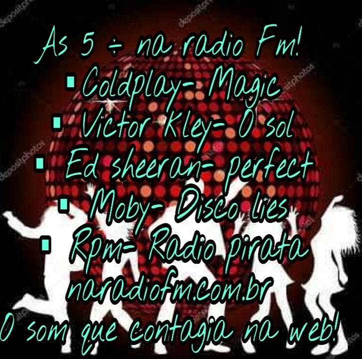 NaRadioFM's tweet photo. Boa Noite,  ouvintes!!!
De segunda a Sexta as 17h45 Acesse: https://t.co/zxAz97C4cK
As 5 ÷ na radio Fm!
Siga as redes sociais @NaRadioFM o som que contagia na web. https://t.co/2OKiO71Req