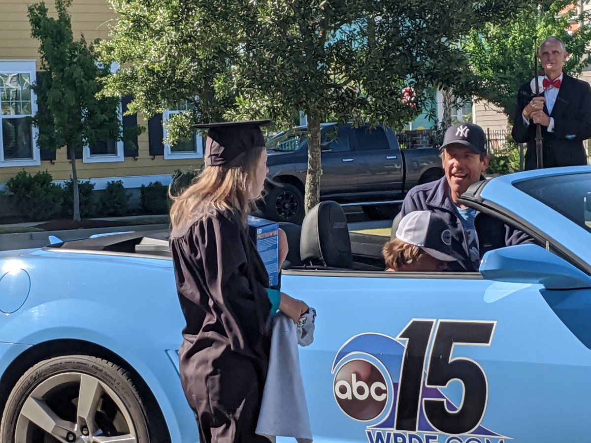 GoCCUsports's tweet photo. If you've been to a Chanticleer Athletic event in the past decade (at least), Savannah Thompson has made you smile with her enthusiasm and love for #CCU. Tonight her friends and family gave her the graduation parade she deserved. 

Congratulations, Sav! https://t.co/40jc61so5D