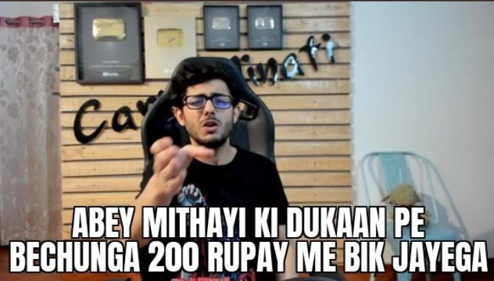 TaranumPawar's tweet photo. Pic 1- @CarryMinati In his video for amir siddique... 
Pic 2 - his fans are actually taking his words way too serious!😂😂😂 #carryminati #carryminatitiktokroast  #skirt https://t.co/7K48t7vFeR