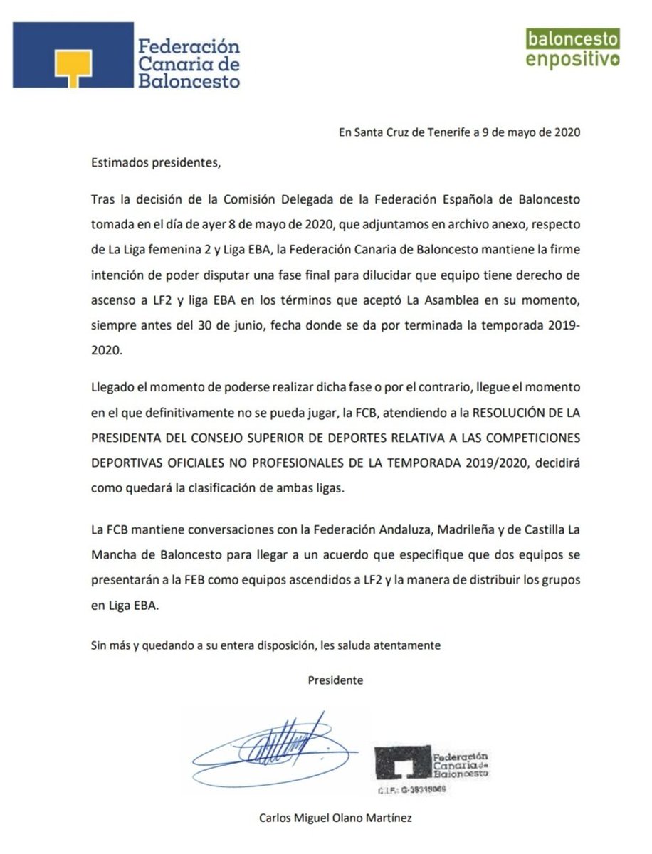 FCBaloncesto's tweet photo. 📢 Comunicación importante sobre las ligas de 1ª División Masculina @MutuaTfe_es y 1ª División Femenina ⤵️⤵️⤵️ https://t.co/Ql2HY6aiGO