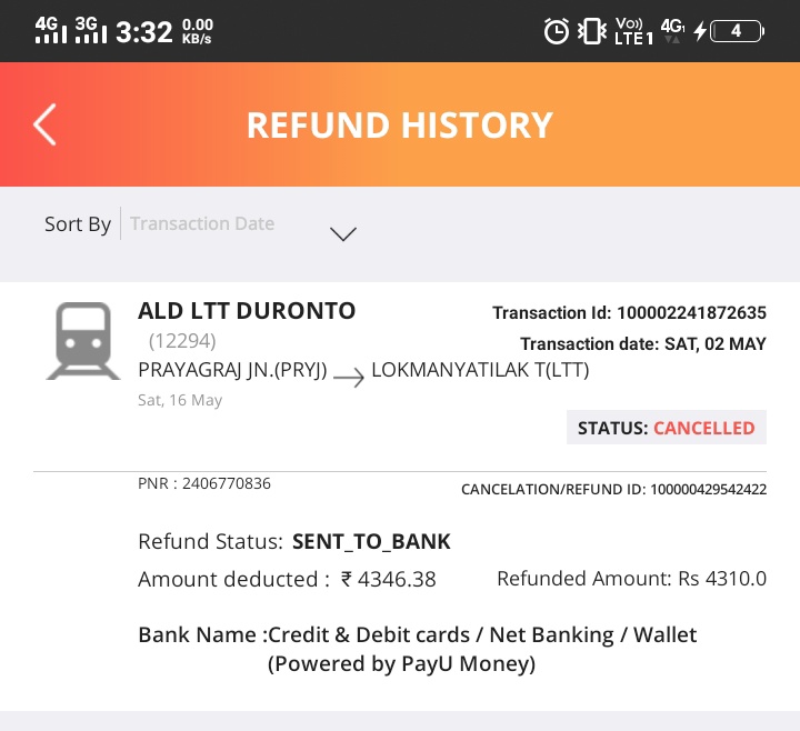 Dev48806325's tweet photo. I m waiting for payment refund... On 2nd may it got cancelled today is 10may...
@PiyushGoyal @PiyushGoyalOffc @RailMinIndia @IRCTCofficial @RailwaySeva @mybmc https://t.co/XjqyglhwD4