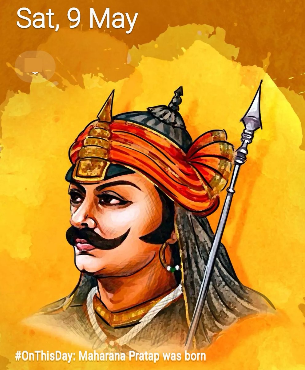 bharatkaasher's tweet photo. This Day 9th May is Birthday of Great Warrior of #India #MahaRanaPratapJayanti who made Akbar to bend in front of him.
#हमारा_POK_वापस_करो 
#WakeUpIndia 
#BigHitIsOverParty #snowinmay #LittleRichard #COVIDIOTS #EuropeDay #SingleAndMingle https://t.co/6Ztw9jlRem
