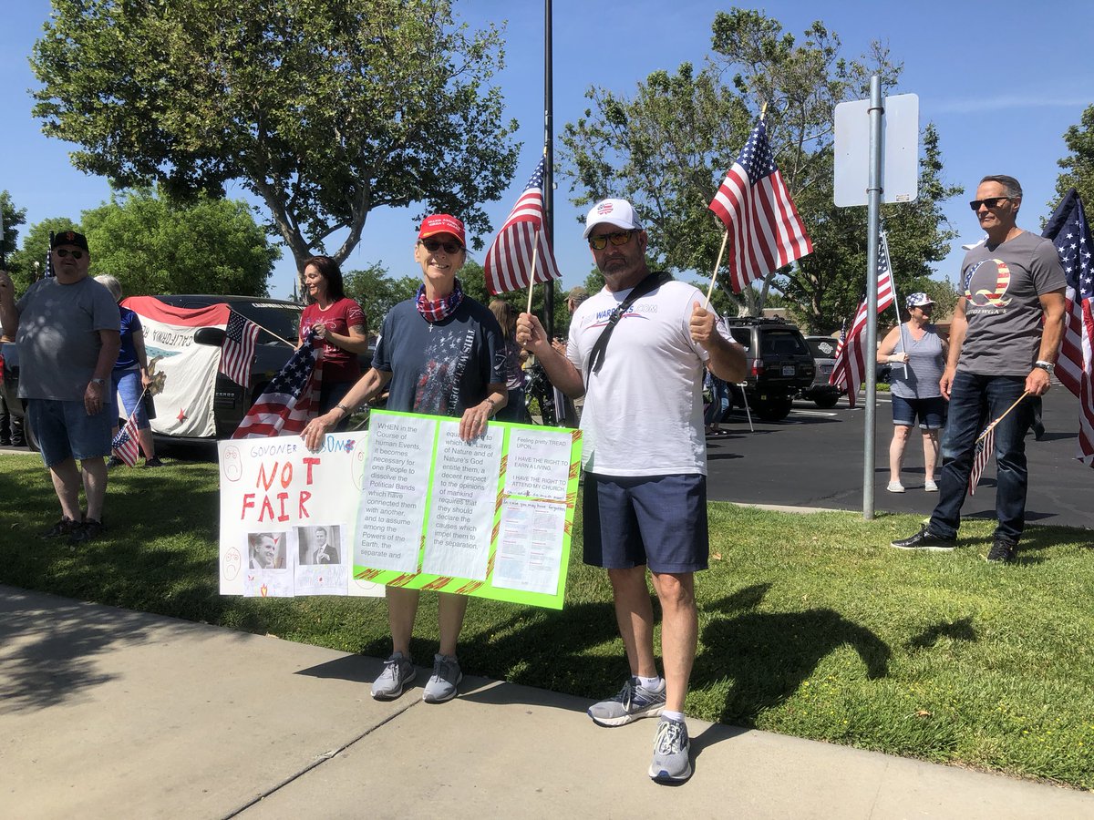 Happening now: Reopen Turlock rally on Geer Road