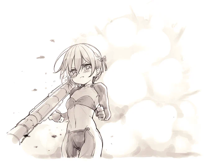 泣き顔結構描いてる気がしたけど全然そうでもなかったぴえん...
 #ホロり涙 