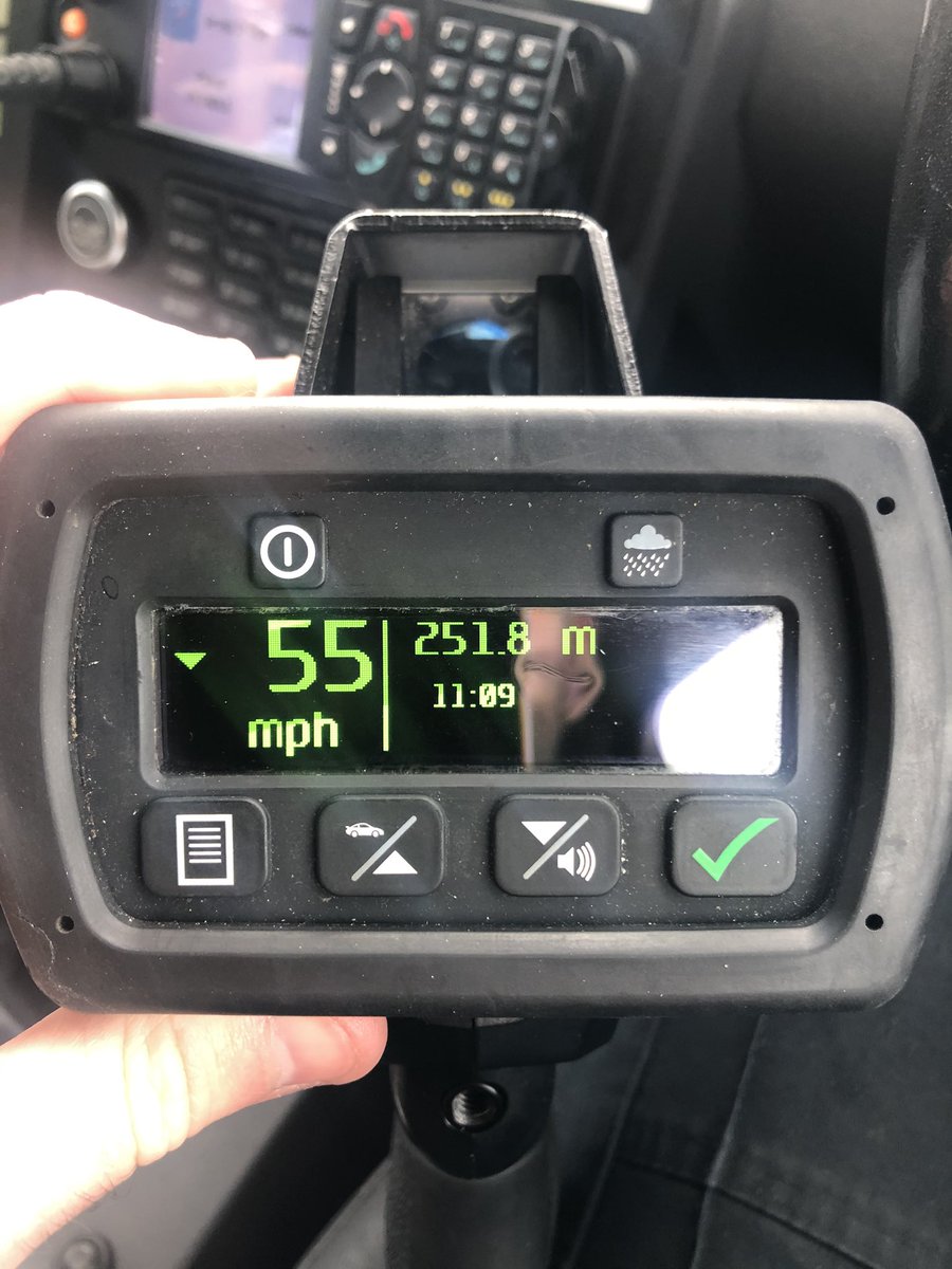 NSRAPT's tweet photo. #PC880 from the East team has just stopped a driver on the A149 at #Rollesby for travelling at 55mph in a 30 limit. As we keep saying, there maybe less traffic on the road but speed limits remain unchanged. #Fatal4 #SlowDown https://t.co/mQnC1nDlbg
