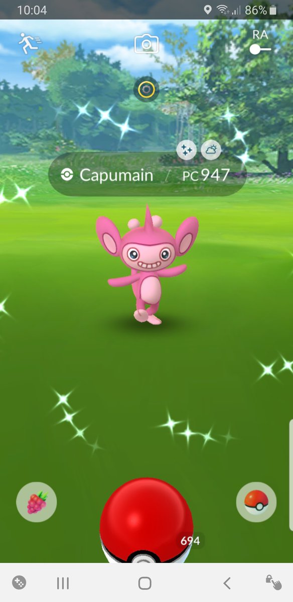 Lux_ianna's tweet photo. 2ème Capumain shiny 🙌🏻
#pokemongo #pokemonshiny #PoGO #pokemon #shiny #shinypokemongo #Capumain #Johto #pokemonjohto https://t.co/hYq9p8BxEH