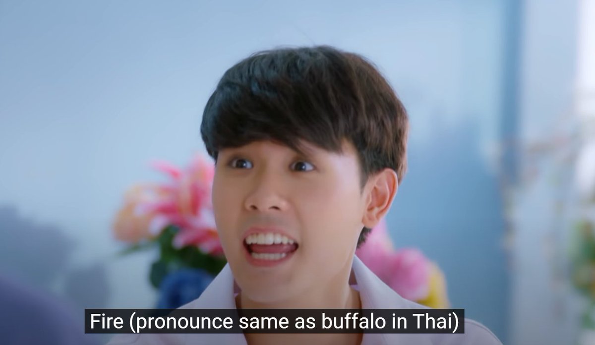 LazySubber's tweet photo. #MyEngineerEP11 Buffalo is a slang for idiot.
It pronounces as "kway".
You can also use "fhai (fire without the R)".
Um... If khway = fuck, then fhai = freak. You with me? https://t.co/QfCrw4i3jO