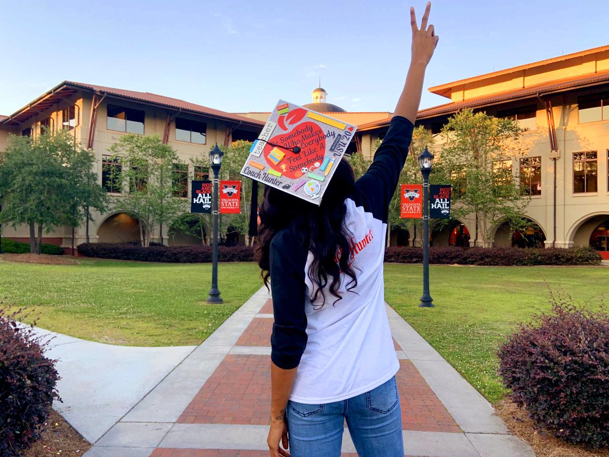 _OhThatsTee_'s tweet photo. It's May 9th 2020...MY GRADUATION 🎓‼I am now a college graduate with my B.S.Ed. (Health &amp; Physical Education) degree from Valdosta State University. I'm just a kid from the SW side of Atlanta that made it out...with honors 🎖👩🏽‍🎓.
#alumnastatus #cumlaude #VState20 https://t.co/nricee6aqh