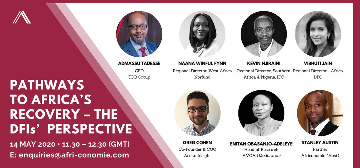 Africonomie_IPC's tweet photo. Join our two-part digital dialogue with Africa’s foremost DFIs to explore pathways to Africa’s sustained recovery from this pandemic. For more information visit - https://t.co/0WRXh0W7Dp

#developmentfinance #DFIs #developmentcapital #impactinvesting #sdgs #Covid_19 #africa #data https://t.co/jAls6V3FCh