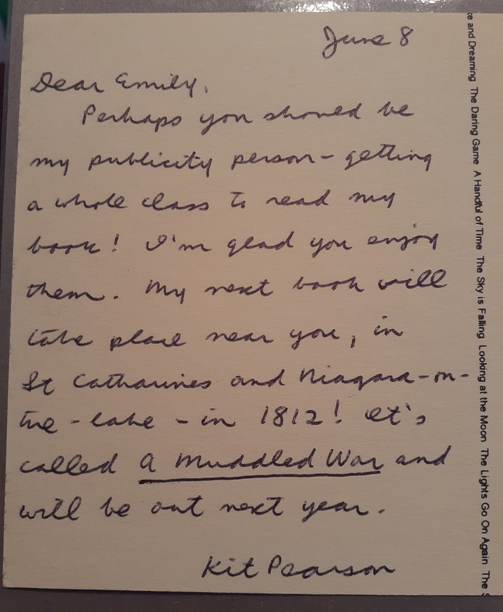 emilygillespiem's tweet photo. #KitPearson made me fall in love with reading! Pre-Twitter, 11 year old me sent Kit Person (my favorite author growing up) fan mail and she wrote me back! Last year I got to finally meet my childhood idol at @GDBooks!
#CanLit #amreading https://t.co/kftzMyhsEL
