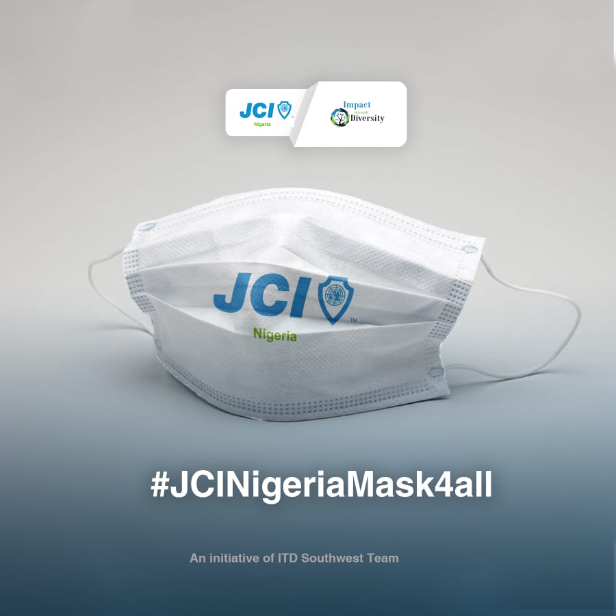 AauaJcin's tweet photo. Wear a mask today to end the #COVID19 pandemic before it ends us.
#JCINigeriaSouthWestMask4all
#ActiveCitizens https://t.co/LtOUWydblY