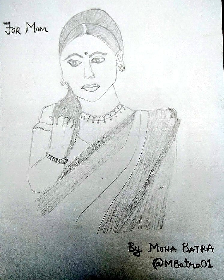 MBatra01's tweet photo. @titanwatches I Have Prepare a Special Card For Mom, At Front of Card I Have Make Her Sketch, Also With Card I will Surprise Mom by Her Favourite Chai and Paneer Cutlets at Breakfast, Hope She Like it :) 

✳️💠✳️💠✳️💠✳️

#RagaxMasaba #TimeWithMa 
#MothersDay #WhimsicalTale #Strata https://t.co/prjaysEtin