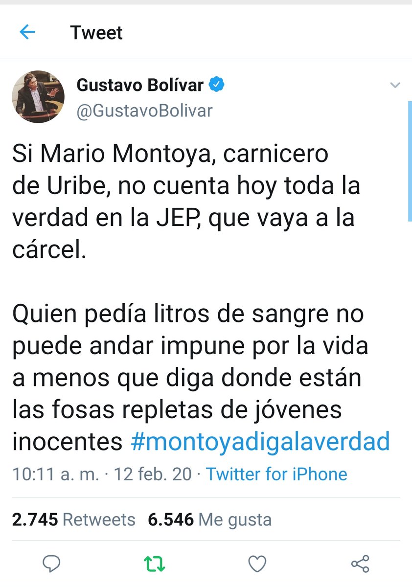 GincyAbril's tweet photo. El aboganster denunció a Gustavo Bolívar por 12 trinos que este escribió sobre Álvaro Uribe Vélez. El Tribunal decidió q' Bolívar debía sacar de su perfil de Twitter 2 de los 12 trinos. Aquí se los muestro,no los roten,ni los compartan;tampoco les den RT. Repito,no los viralicen https://t.co/EaJHWmz8oQ