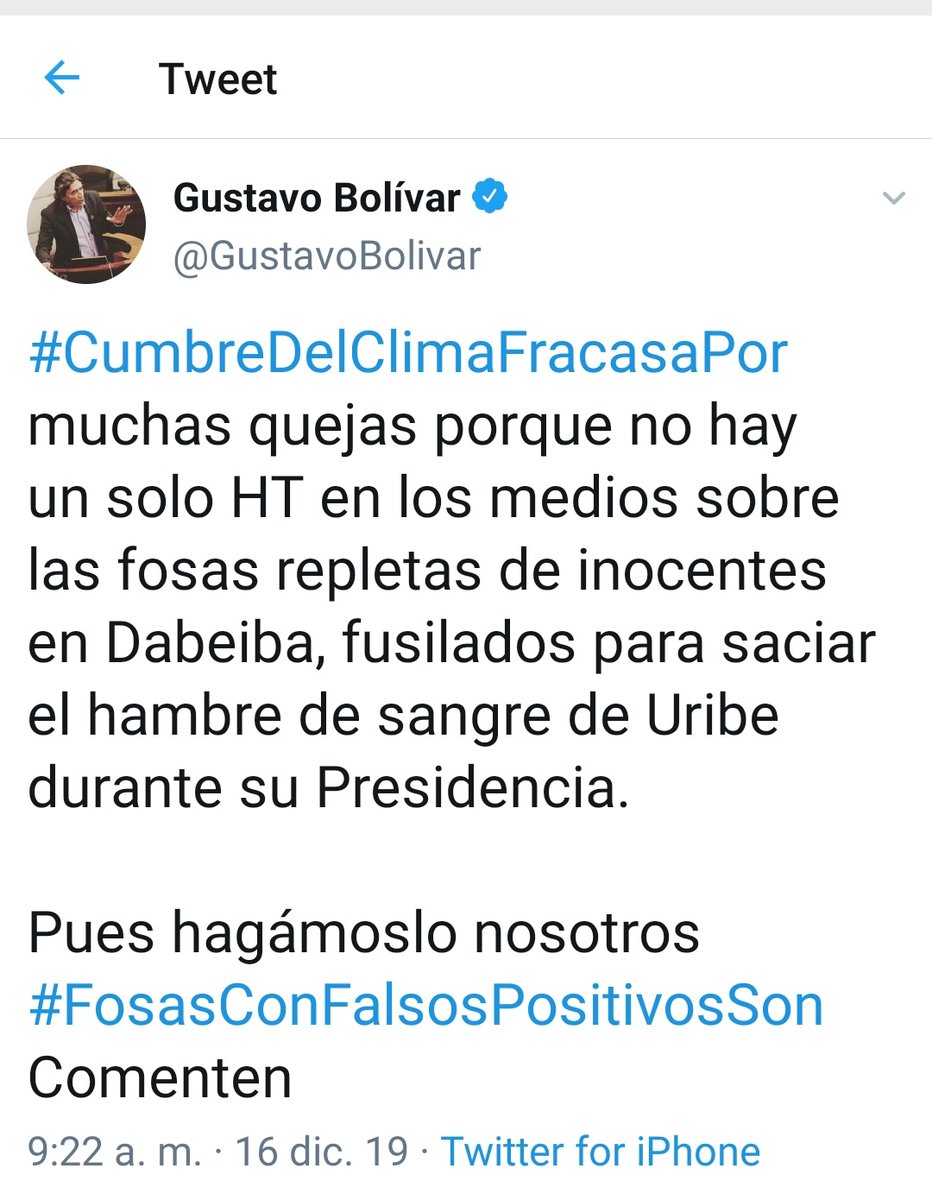 GincyAbril's tweet photo. El aboganster denunció a Gustavo Bolívar por 12 trinos que este escribió sobre Álvaro Uribe Vélez. El Tribunal decidió q' Bolívar debía sacar de su perfil de Twitter 2 de los 12 trinos. Aquí se los muestro,no los roten,ni los compartan;tampoco les den RT. Repito,no los viralicen https://t.co/EaJHWmz8oQ