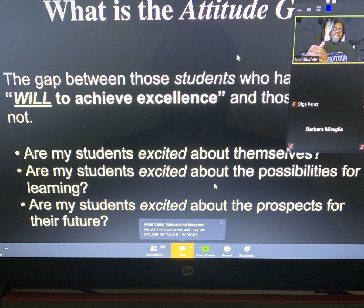 MrFranklin400's tweet photo. Just one of the many golden nuggets of inspiration and motivation provided by @PrincipalKafele this morning! Thank you for reminding the audience to remember our “Why” when we work with our students! #MissionMindset https://t.co/Xls4BwKrn2