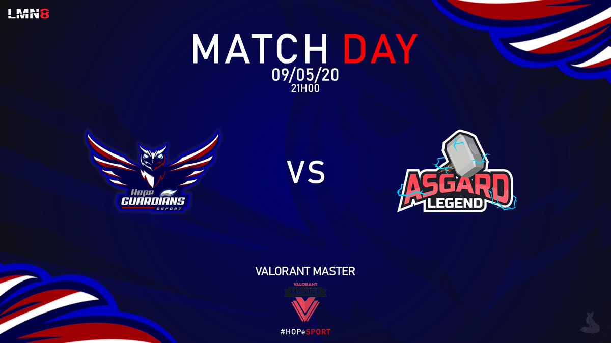 HopeGuardians's tweet photo. Nos Hope Guardians vont affronter dans un peu moins de 45 minutes les @Al_Valorant pour le tournoi @ValorantMaster ! Ne ratez pas cette occasion pour les soutenir sur : https://t.co/j53ulh6VVj ! #HOPeSPORT💪 https://t.co/Bn4q46XxSC