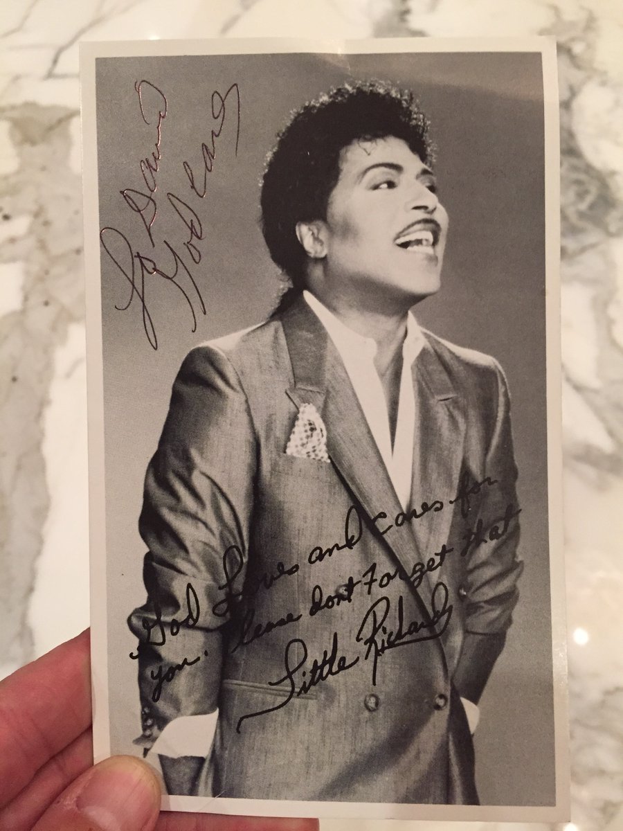 foofighters's tweet photo. I was once asked, “If u could meet one person, who would it be?” I always said Little Richard. Because, to me, he was rock &amp; roll’s most joyous, rebellious innovator. 
Thank u for planting that seed, Richard. The world is a much happier place thanks to ur music.
#RIPLittleRichard https://t.co/kiq2VOZs8O