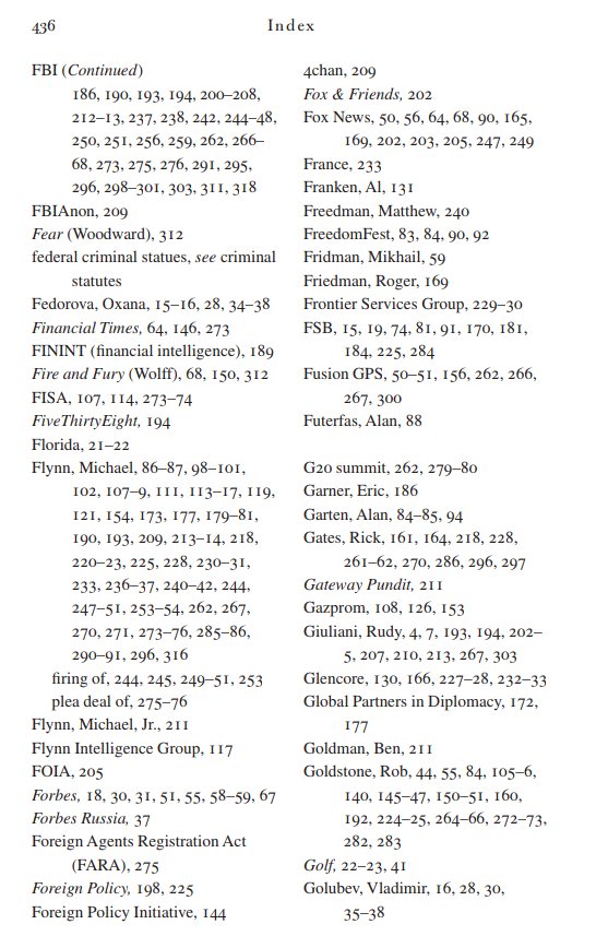 HolisticPsy1's tweet photo. Proof of Collusion:
How Trump Betrayed America 

By SethAbramson 

This book is so loaded with facts about the ties between #TrumpRussia and his #TreasonTeam
 
Just check out the Index! 
C,D,E,F,G..
Crimea
DeVos
Epstein
FBI
Flynn
Gates..to name a few.

https://t.co/IrrD9gpOEQ https://t.co/eLu01nWW1J