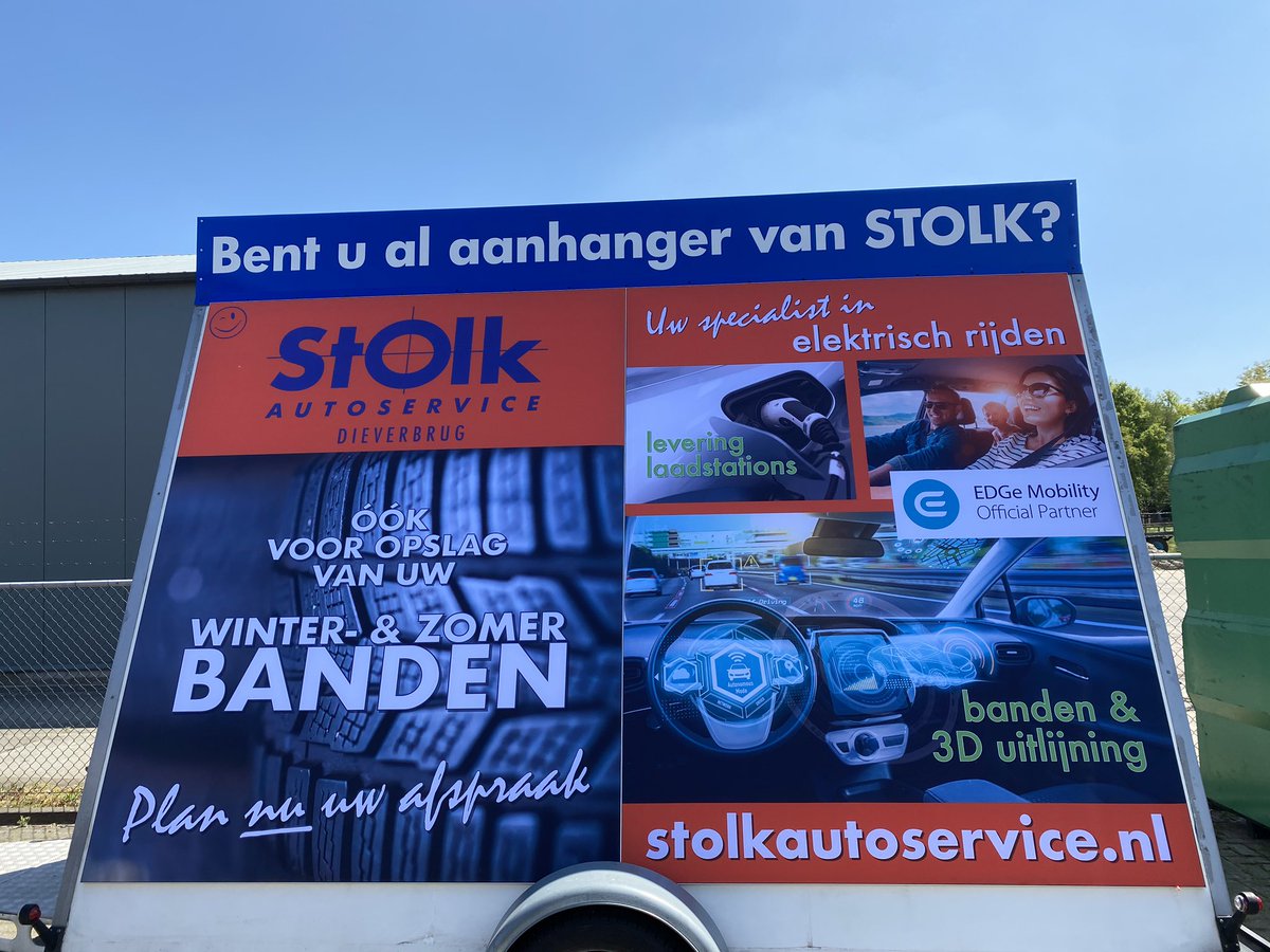 autoservSTOLK's tweet photo. Offline reclame #aanhanger #edgemobility #blijmee https://t.co/zv5uiiwsq0