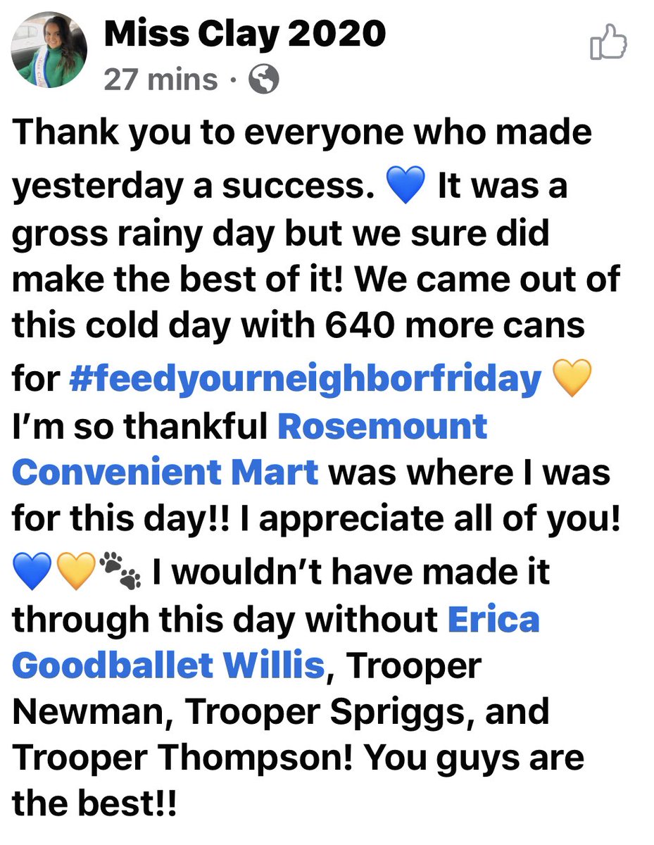 claylocalsd's tweet photo. Thanks to everyone who helped Miss Clay yesterday! https://t.co/LQV1riKaJE