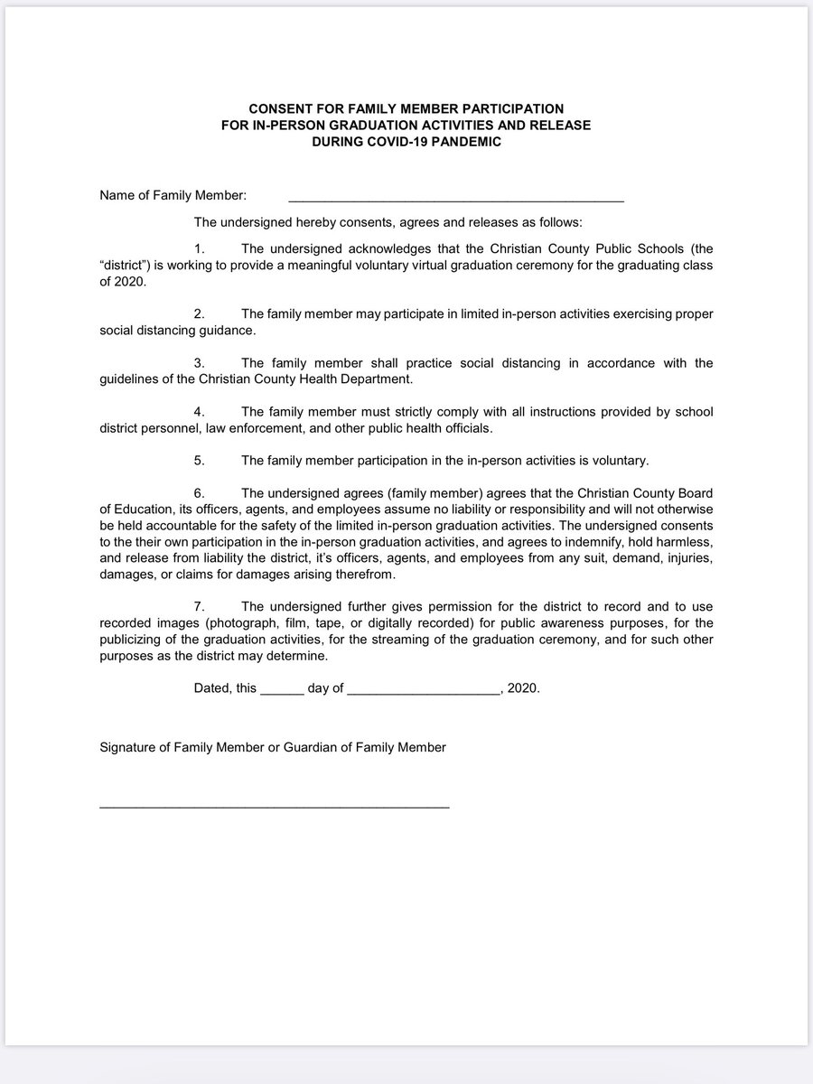 HopHighTigers's tweet image. Attached is the link and the form for the Family Member Virtual Graduation Consent Form. 

You can bring a signed copy of the form or sign when you arrive. 

drive.google.com/file/d/1jWtC8s…