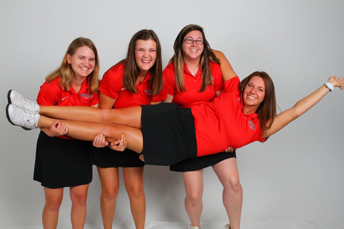 GraceWGolf's tweet photo. Kara, Sydney, Sarah, Anna:
As today was supposed to be your graduation day, please never forget your importance on this team and the impact you have made. We are so grateful for each of you! We pray for you and your future endeavors, whatever you may achieve! CONGRATULATIONS! https://t.co/NU5rPVvbKn