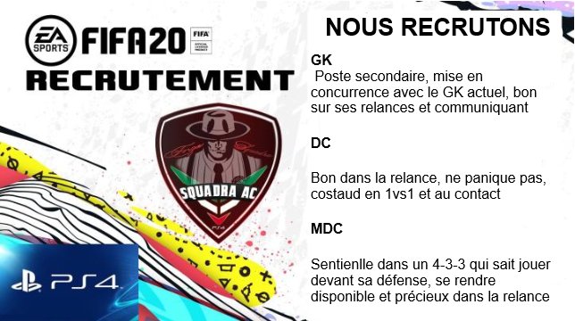 🚨Reclutiamo🚨

  🏟<a href="/FVPAeSport/">FVPA Esport</a> e <a href="/OfficialVPG/">Virtual Pro Gaming</a>🏟

<a href="/AgentDuCP/">Agent Du Club Pro</a> <a href="/FootMercatoCP/">Foot Mercato CP</a> <a href="/ClubPro_FR/">Clubs +</a> <a href="/Recrutementfifa/">RECRUTEMENT Fifa Club Pro ps4 et ps5</a> 
<a href="/ProClubRTutto/">RTutto 🔁</a> <a href="/proclubrumors/">🇬🇧ProClubRumors</a> 
<a href="/Agent2Joueurs/">Agent de joueurs</a> 

Forzaaa Squadra 🔴⚫
