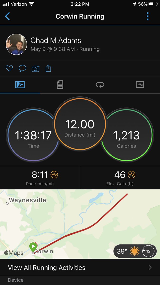 SpringboroCCTF's tweet photo. Coach Adams our and about this morning! A run and then a hike! https://t.co/QuuIaSmRoQ