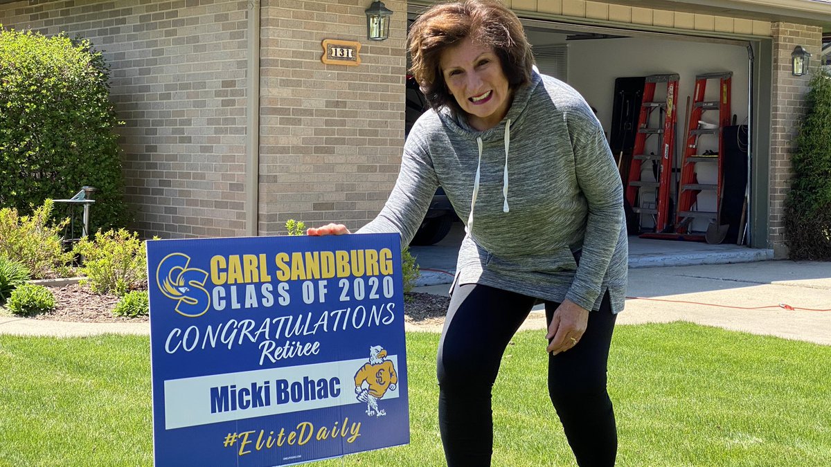 jltyrrell8's tweet photo. Another fabulous member of the #Classof2020 Thank you to Mrs. Micki Bohac for serving our students in such a caring way through the years! The Special Services Department &amp; @SandburgHS will miss her! A true difference maker! #EliteDaily #D230Proud https://t.co/yRQbYcUkqX