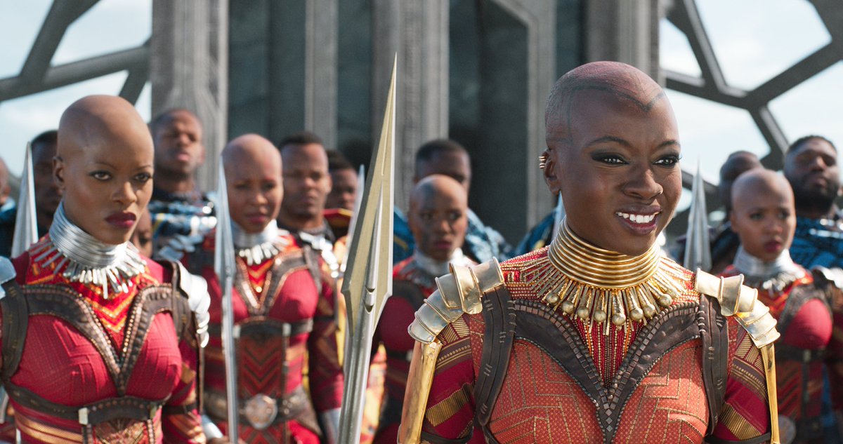 5. The ‘Dora Milaje’ tribe in the film wear gold neck rings. These are based on the Ndebele tribe of South Africa. Known as ‘Indzila’ , only married Ndebele women may wear the rings. The wealthier a husband is, the more rings a woman has.Film  Original 