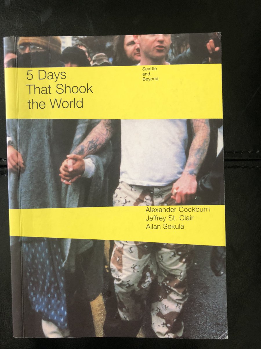 Today’s 2 books on one topic—the November 1999 antiglobalization protests in Seattle that turned violent:“The Battle in Seattle: The Story Behind and Beyond the WTO Demonstrations” by Janet Thomas“5 Days that Shook the World: Seattle and Beyond” by Alexander Cockburn et al.