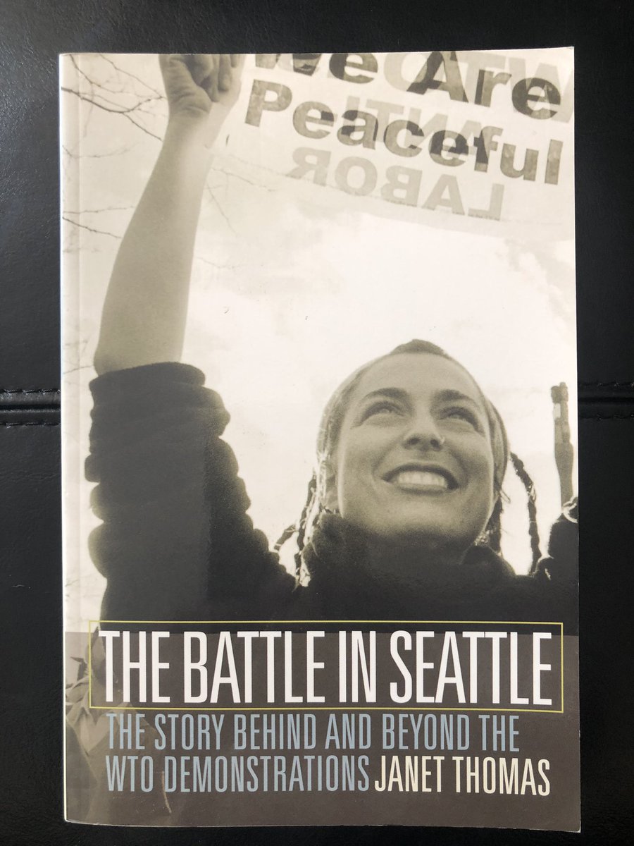 Today’s 2 books on one topic—the November 1999 antiglobalization protests in Seattle that turned violent:“The Battle in Seattle: The Story Behind and Beyond the WTO Demonstrations” by Janet Thomas“5 Days that Shook the World: Seattle and Beyond” by Alexander Cockburn et al.