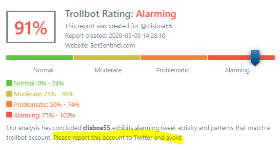 ChiTownGuitar's tweet photo. @clisboa55 @gatewaypundit Birds of a feather? #TrumpsBots https://t.co/j0jFioE0mv