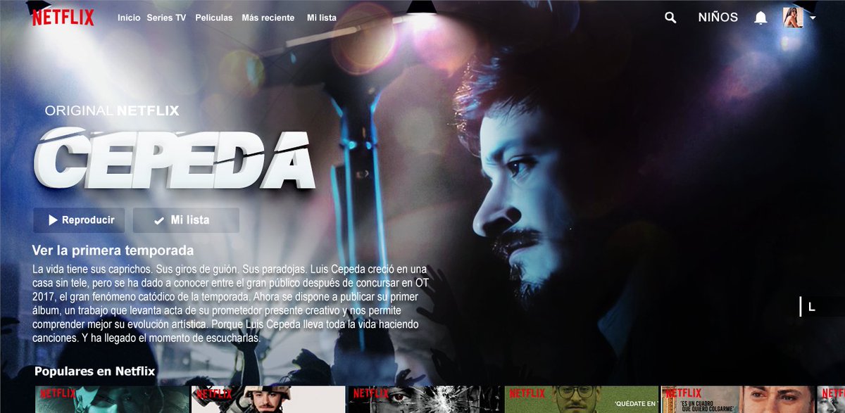 BassPau's tweet photo. Si las canciones de Luis Cepeda fueran series de Netflix 🎤 https://t.co/UtaVV5OA9S
