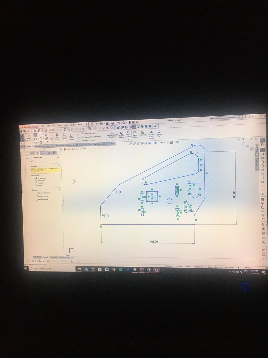 YMusi007's tweet photo. Hand brake mechanism housing under construction, not all measurement are given I’m trying to make up my own 😩 @Benevolent_Mash  #simproject https://t.co/3tvavIVUZ4