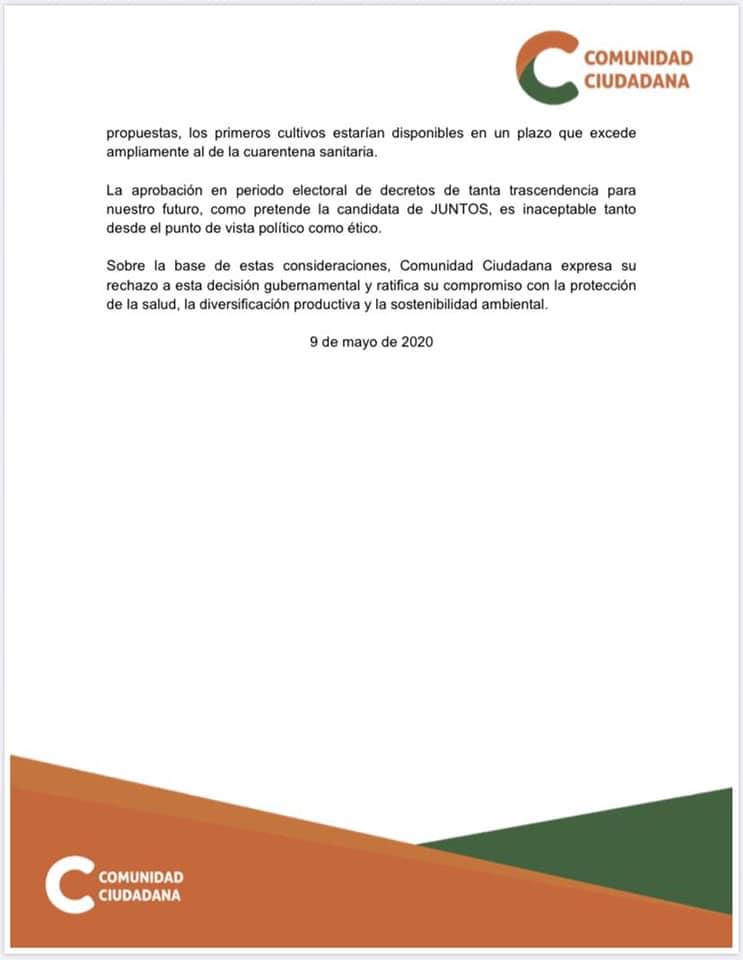 Sumaj_Warmi's tweet photo. 🛑 #ComunidadCiudadana emite una declaración sobre el #DS4232 'Introducción de Cultivos Transgénicos' donde refieren que un #GobiernoTransitorio no puede tomar decisiones sobre temas ambientales de alta complejidad y sensibilidad social con justificaciones inconscientes. https://t.co/RhCPZtBr8W