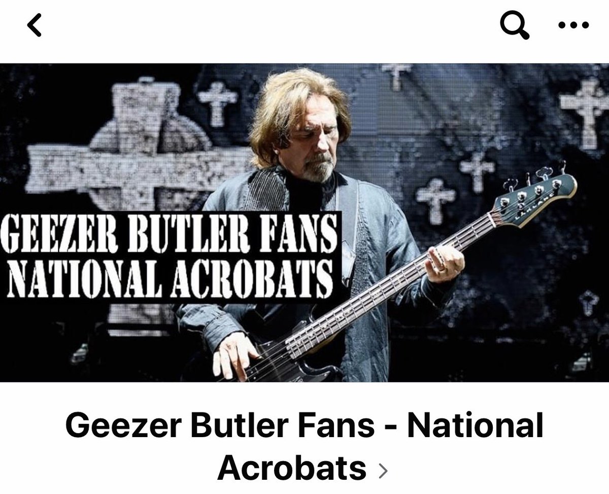 Hi Ms <a href="/GloriaDeeButler/">Gloria Butler</a> hope you and your family are great! Just to let you know that a hard die fans of Mr <a href="/geezerbutler/">Geezer Butler</a> just open a FB fan page about him, a true metal hero, a legend. I am not the administrator, just a member of the group. Hope you, maybe sometime, be part of it