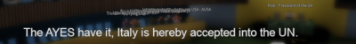 RepItalianaRBLX's tweet photo. Oggi, 9 maggio 2020, la nostra repubblica è stata accettata come membro dell'ONU su ROBLOX. 🎉 https://t.co/RIuiksW0Dr