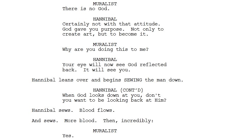 ahooel's tweet photo. #YouAreDangerous #Hannibal https://t.co/5clG9dTb4O
